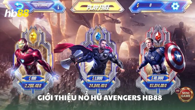 nổ hũ Avengers HB88 Giới thiệu trò chơi nổ hũ Avengers HB88